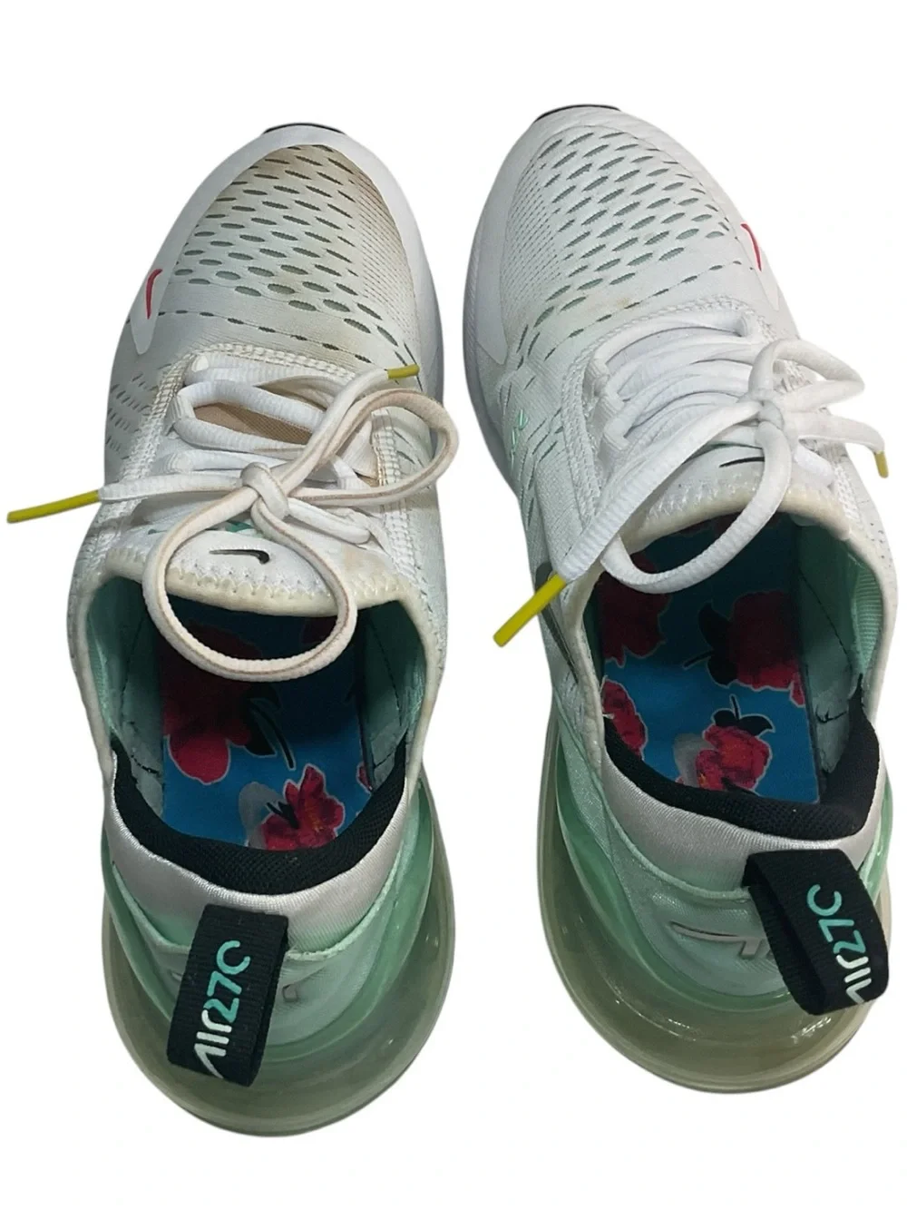 Nike Women’s Air Max 270 White Mint Green Athletic Sneakers